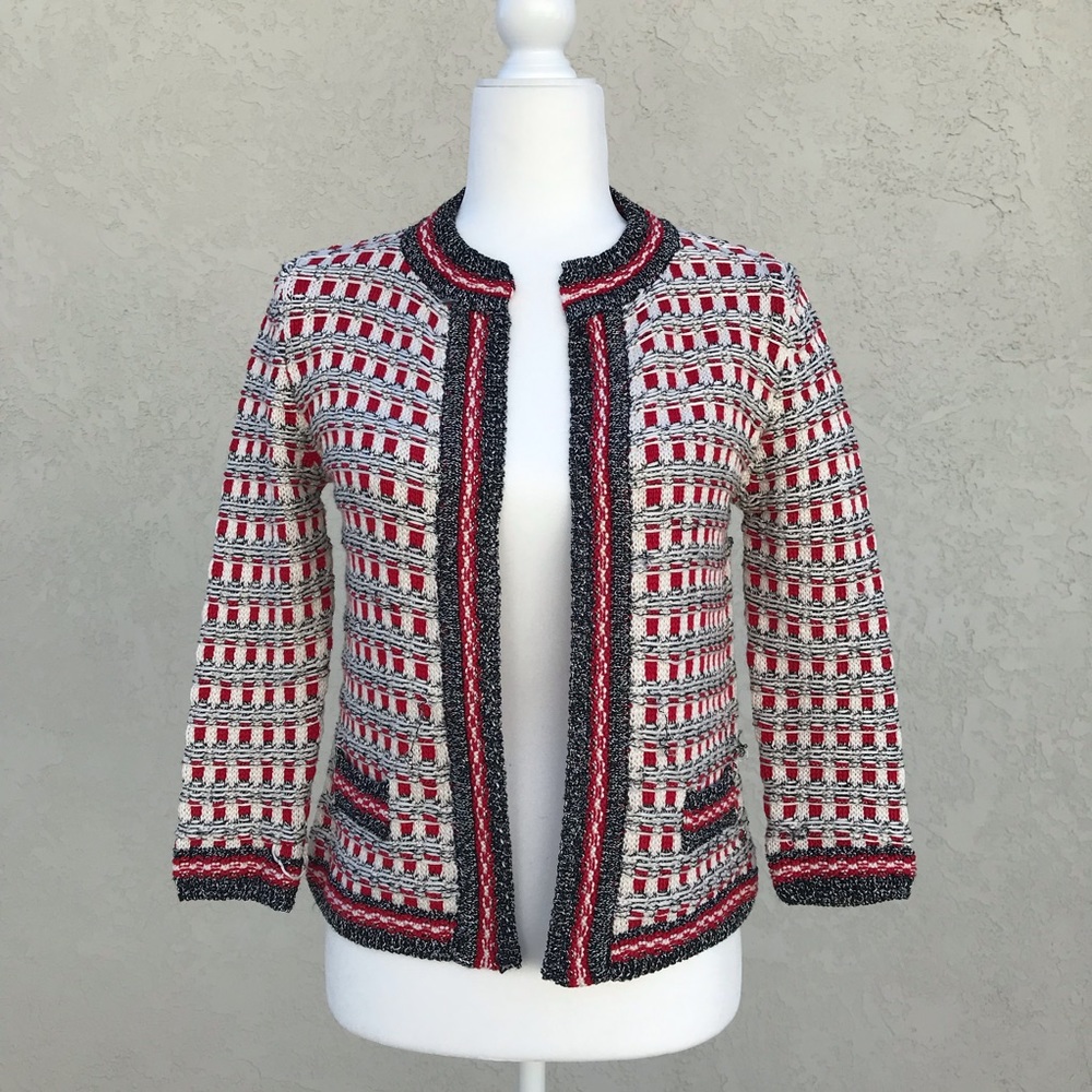 Mango Tweed Crop Jacket